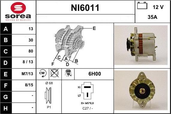 Sera NI6011 - Alternatore autozon.pro