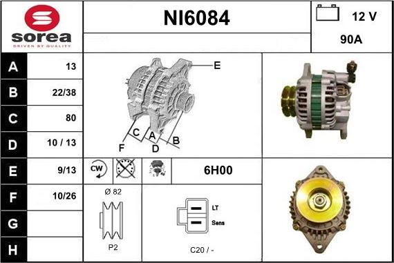 Sera NI6084 - Alternatore autozon.pro