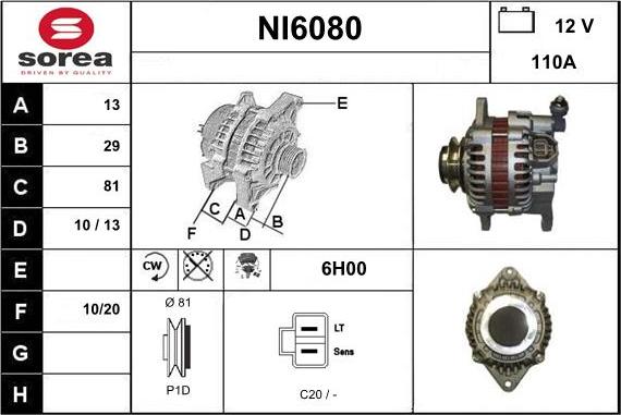 Sera NI6080 - Alternatore autozon.pro