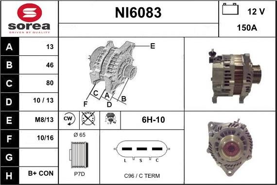 Sera NI6083 - Alternatore autozon.pro