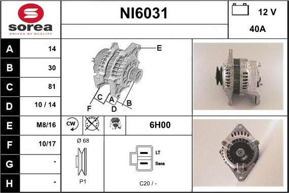 Sera NI6031 - Alternatore autozon.pro