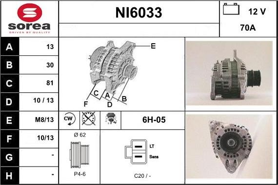 Sera NI6033 - Alternatore autozon.pro