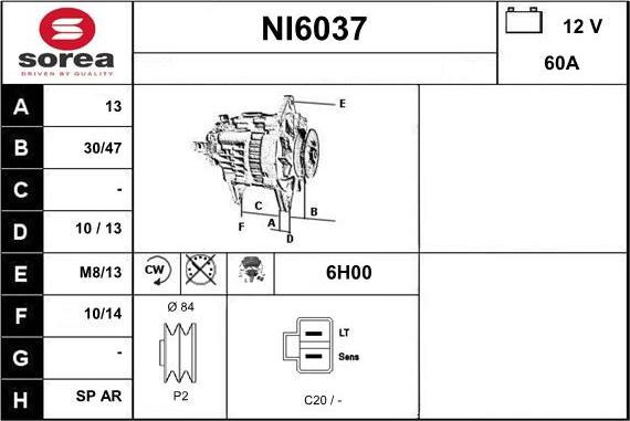 Sera NI6037 - Alternatore autozon.pro