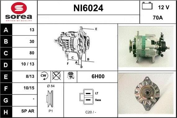 Sera NI6024 - Alternatore autozon.pro