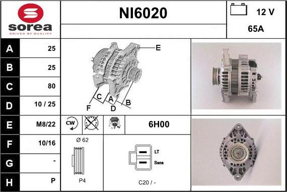 Sera NI6020 - Alternatore autozon.pro