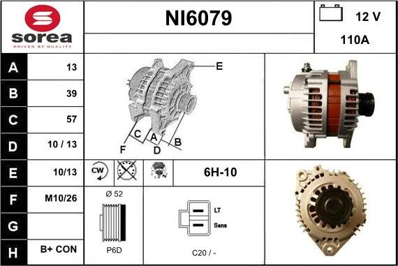 Sera NI6079 - Alternatore autozon.pro