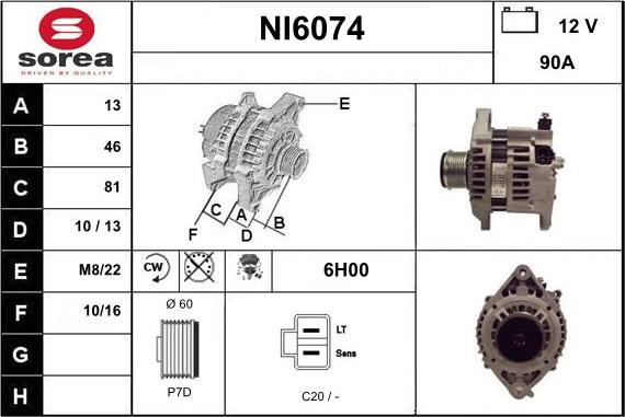 Sera NI6074 - Alternatore autozon.pro