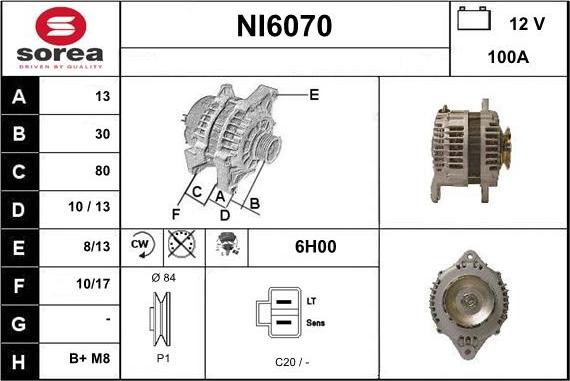 Sera NI6070 - Alternatore autozon.pro