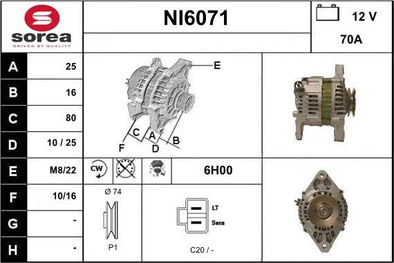 Sera NI6071 - Alternatore autozon.pro