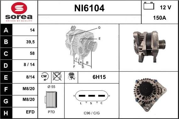 Sera NI6104 - Alternatore autozon.pro