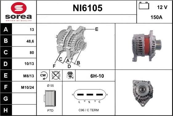 Sera NI6105 - Alternatore autozon.pro