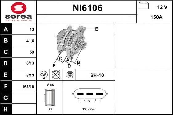 Sera NI6106 - Alternatore autozon.pro