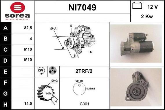 Sera NI7049 - Motorino d'avviamento autozon.pro