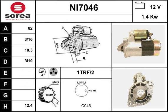 Sera NI7046 - Motorino d'avviamento autozon.pro