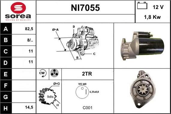 Sera NI7055 - Motorino d'avviamento autozon.pro