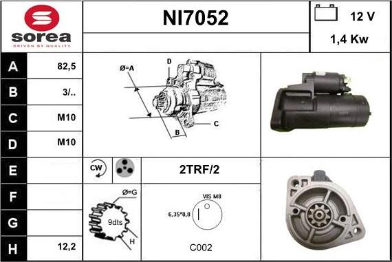 Sera NI7052 - Motorino d'avviamento autozon.pro