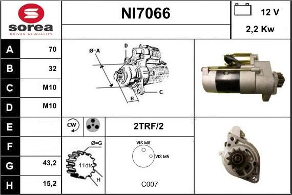 Sera NI7066 - Motorino d'avviamento autozon.pro