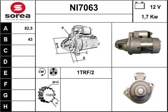 Sera NI7063 - Motorino d'avviamento autozon.pro