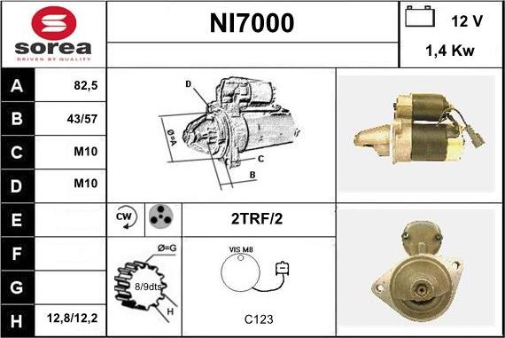 Sera NI7000 - Motorino d'avviamento autozon.pro