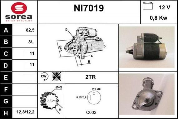 Sera NI7019 - Motorino d'avviamento autozon.pro