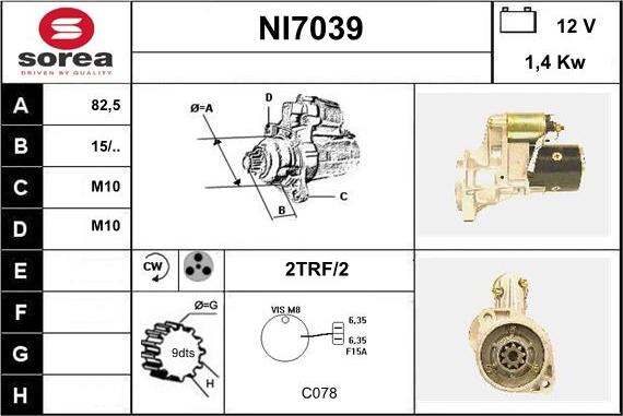 Sera NI7039 - Motorino d'avviamento autozon.pro