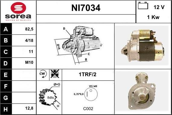 Sera NI7034 - Motorino d'avviamento autozon.pro