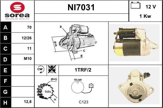 Sera NI7031 - Motorino d'avviamento autozon.pro