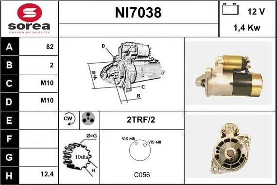 Sera NI7038 - Motorino d'avviamento autozon.pro