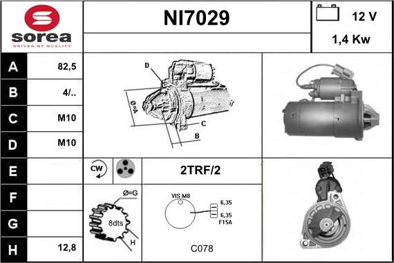 Sera NI7029 - Motorino d'avviamento autozon.pro