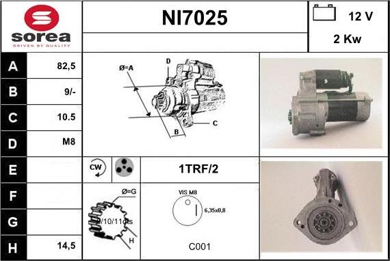 Sera NI7025 - Motorino d'avviamento autozon.pro