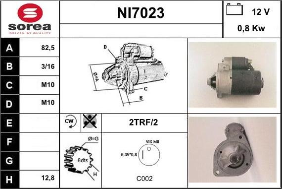 Sera NI7023 - Motorino d'avviamento autozon.pro