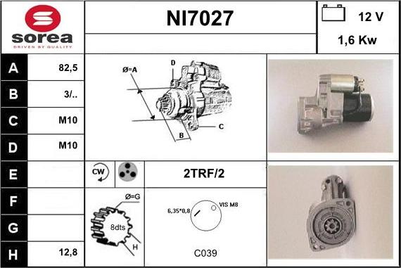 Sera NI7027 - Motorino d'avviamento autozon.pro