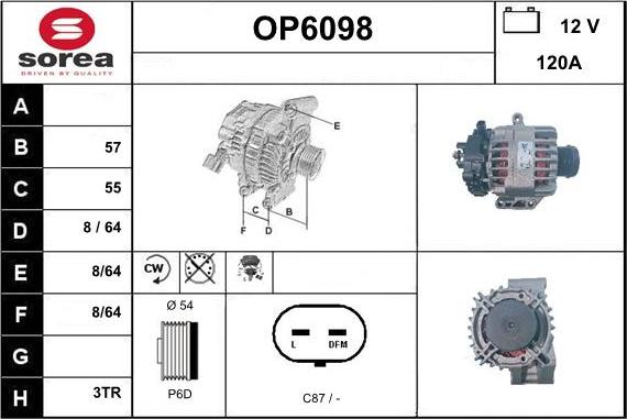 Sera OP6098 - Alternatore autozon.pro