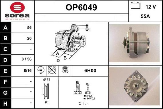 Sera OP6049 - Alternatore autozon.pro