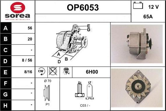 Sera OP6053 - Alternatore autozon.pro