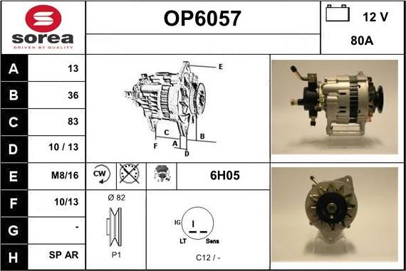 Sera OP6057 - Alternatore autozon.pro