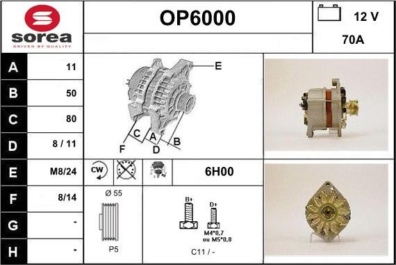 Sera OP6000 - Alternatore autozon.pro