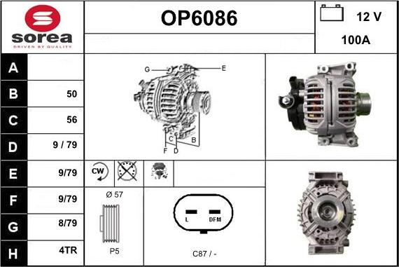 Sera OP6086 - Alternatore autozon.pro