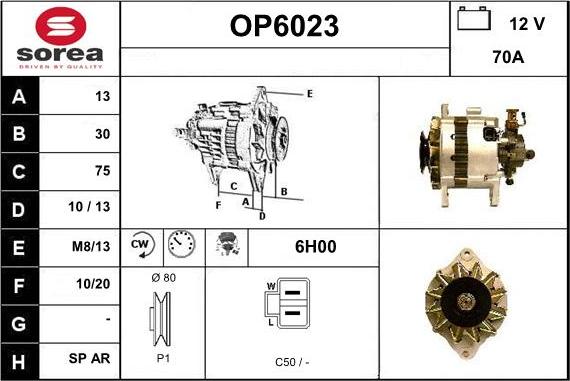 Sera OP6023 - Alternatore autozon.pro