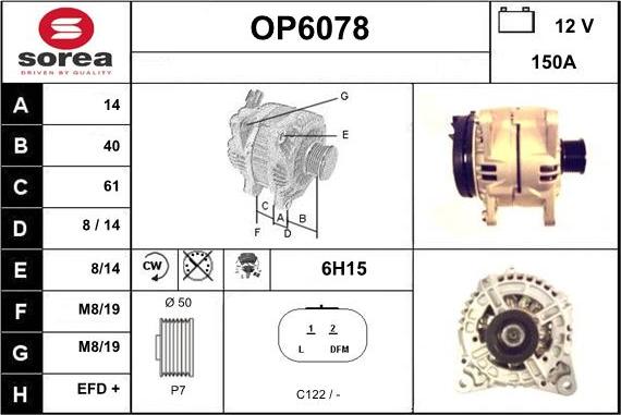 Sera OP6078 - Alternatore autozon.pro