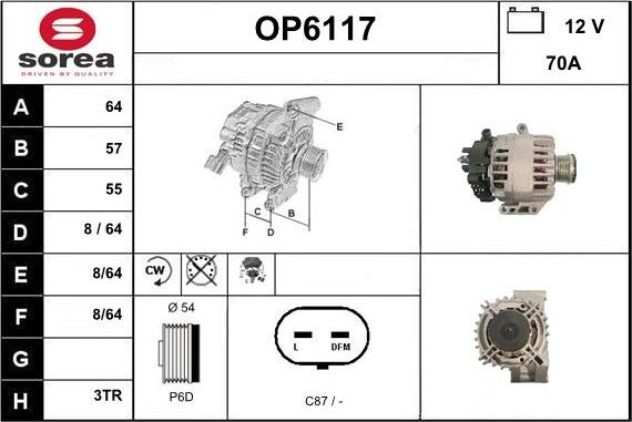 Sera OP6117 - Alternatore autozon.pro