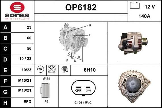 Sera OP6182 - Alternatore autozon.pro