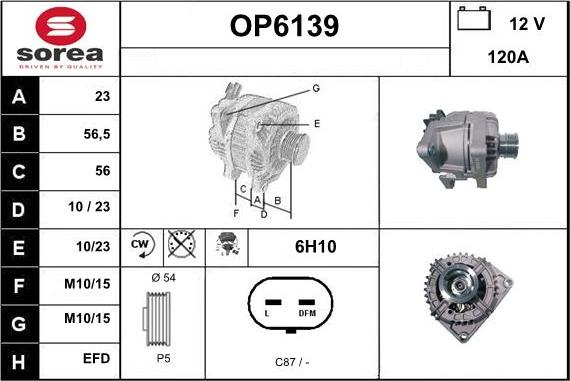 Sera OP6139 - Alternatore autozon.pro