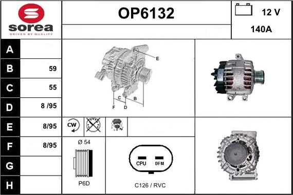 Sera OP6132 - Alternatore autozon.pro