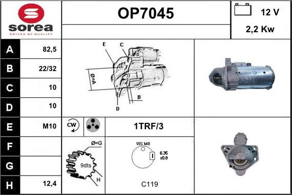 Sera OP7045 - Motorino d'avviamento autozon.pro