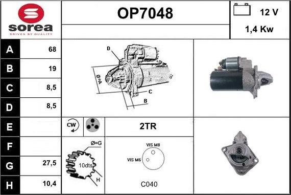 Sera OP7048 - Motorino d'avviamento autozon.pro