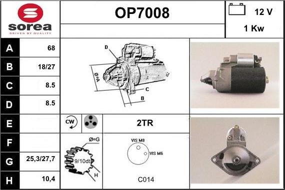 Sera OP7008 - Motorino d'avviamento autozon.pro