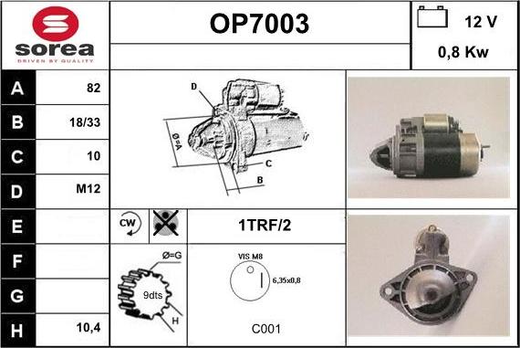 Sera OP7003 - Motorino d'avviamento autozon.pro