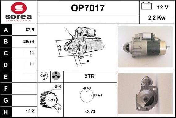 Sera OP7017 - Motorino d'avviamento autozon.pro