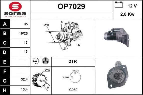 Sera OP7029 - Motorino d'avviamento autozon.pro